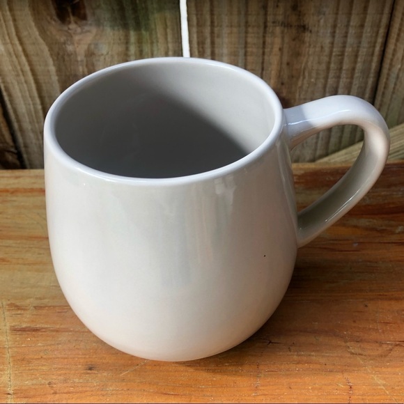 Robert Stanley Football Food Friends 2 Tone Grey Oversized Coffee Mug 24oz - Picture 2 of 6